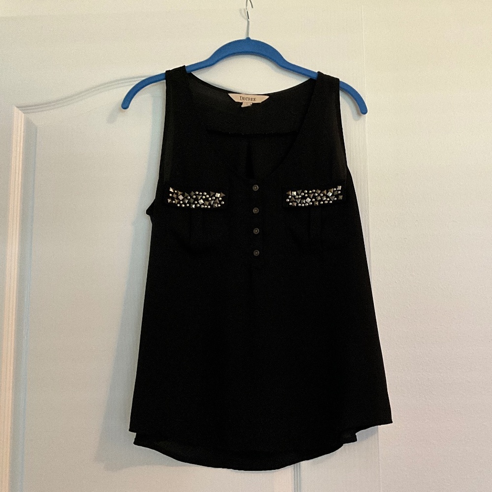 Decree cute shirt with bling size large